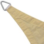 Voile de parasol tissu oxford triangulaire 3,6x3,6x3,6 m beige – Image 2