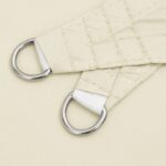 Voile de parasol tissu oxford rectangulaire 2x4 m crème – Image 4