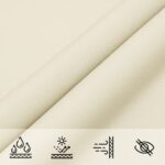 Voile de parasol Tissu Oxford rectangulaire 4x6 m crème – Image 6