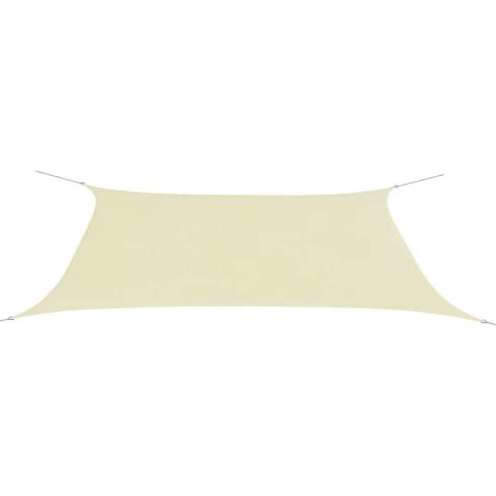 VXL8718475975496_m_en_hd_1.jpg Voile de parasol Tissu Oxford rectangulaire 4x6 m crème – Image 1