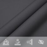 Parasol en tissu oxford carré 3,6 x 3,6 m anthracite – Image 6