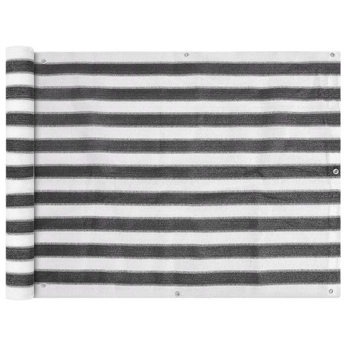 VXL8718475975694_a_en_hd_1.jpg Écran de balcon en PEHD 90 x 600 cm Anthracite et blanc – Image 1