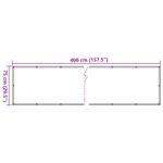 Écran de balcon en tissu Oxford 75x400 cm Anthracite – Image 4