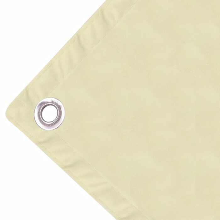 Écran de balcon en tissu Oxford 75x400 cm Crème – Image 2