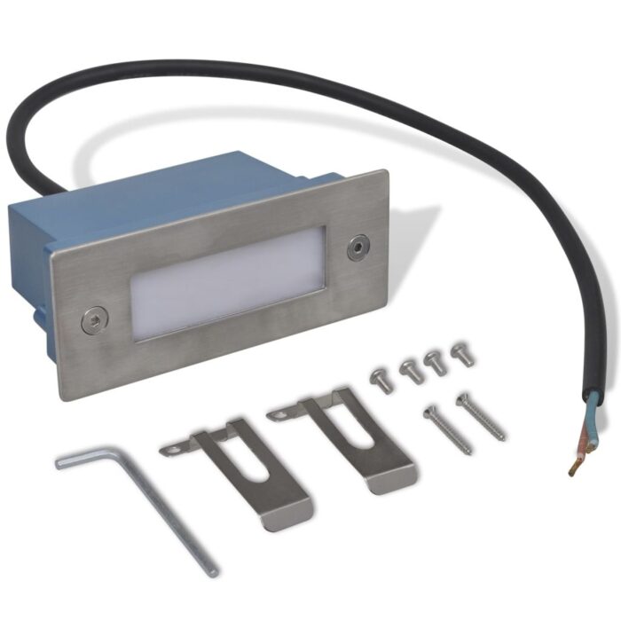 Lampes LED encastrée d'escalier 6 pcs 44x111x56 mm – Image 4