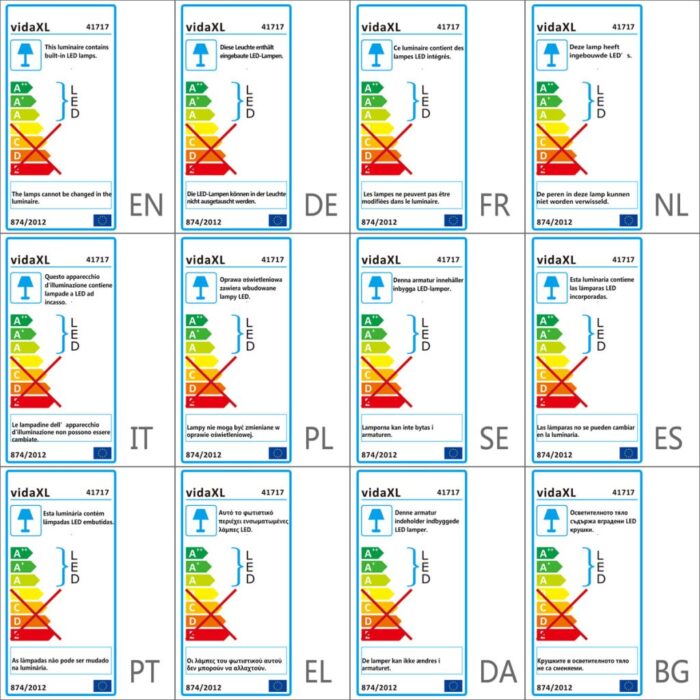 Lampes LED encastrée d'escalier 12 pcs 44x111x56 mm – Image 5
