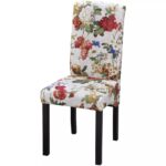 Chaises à manger lot de 6 multicolore tissu – Image 2