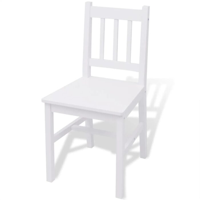 Ensemble de salle à manger 5 pièces Pinède Blanc – Image 3