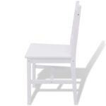 Ensemble de salle à manger 5 pièces Pinède Blanc – Image 4