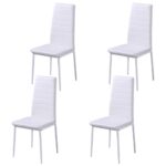 Ensemble de table à manger cinq pièces noir et blanc – Image 3
