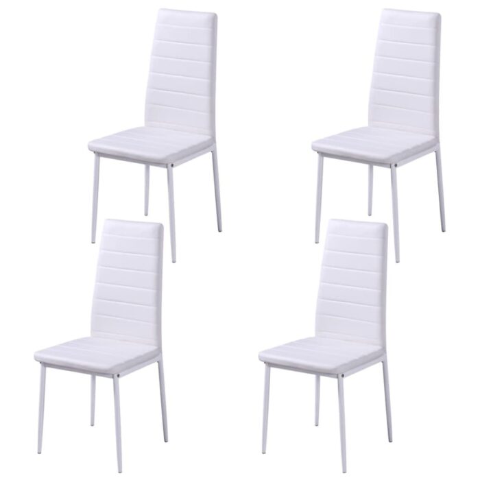 Ensemble de table à manger cinq pièces noir et blanc – Image 3