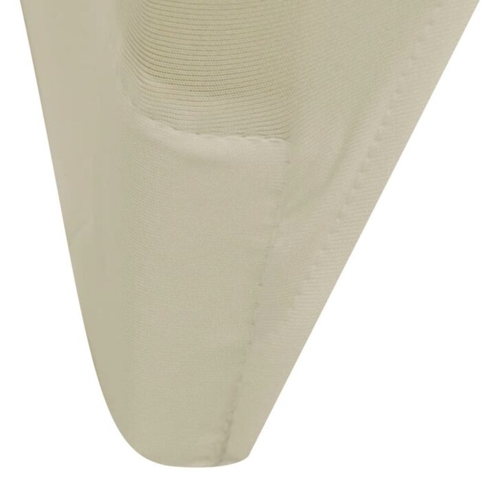 Housse de chaise extensible 4 pcs crème – Image 5