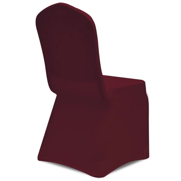 Housse de chaise extensible 4 pcs Bordeaux – Image 4