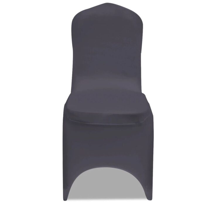 Housse de chaise extensible 6 pcs anthracite – Image 2