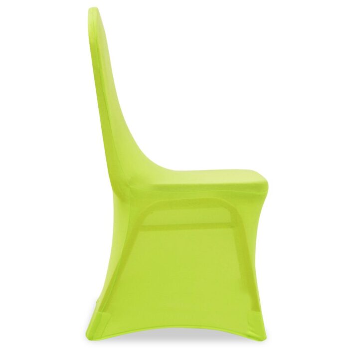 Housse de chaise extensible 4 pcs vert – Image 3