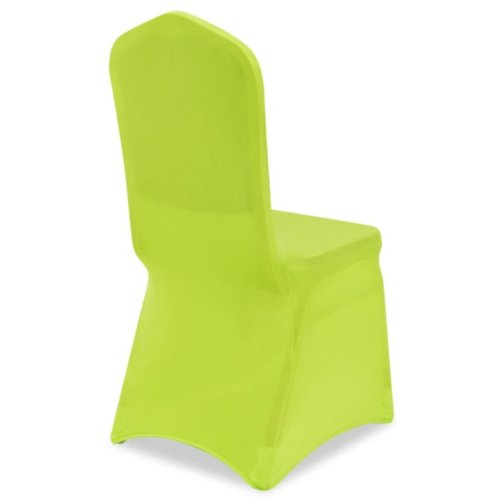 Housse de chaise extensible 4 pcs vert – Image 4