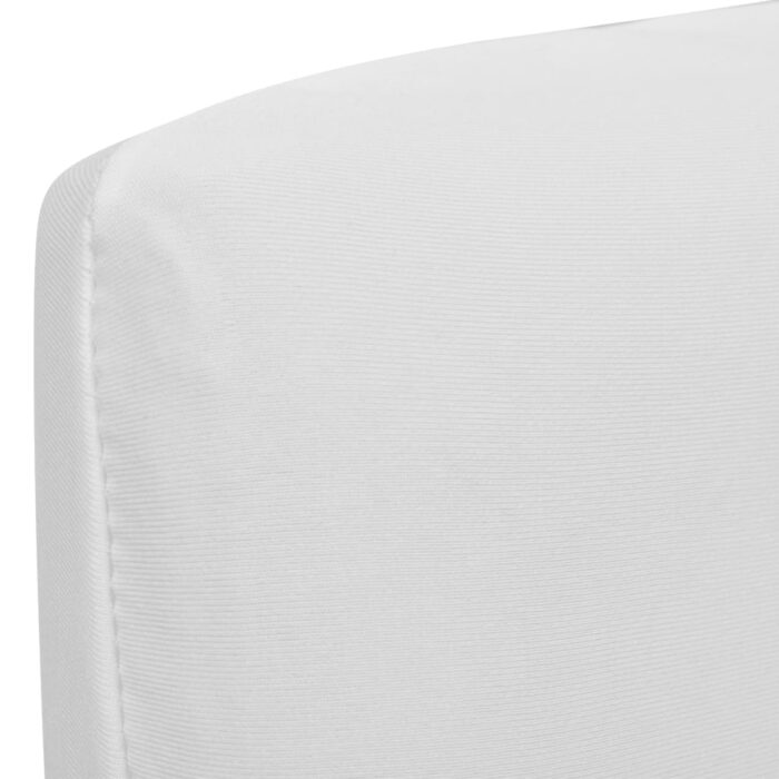 Housse de chaise droite extensible 4 pcs blanc – Image 2