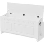 Banc de rangement en style baroque PFDM blanc – Image 2
