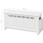 Banc de rangement en style baroque PFDM blanc – Image 5