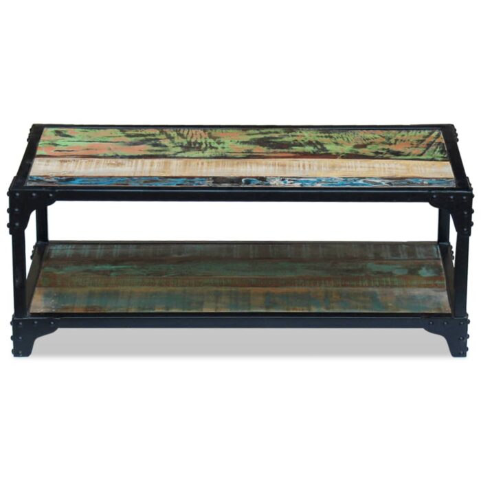 Table basse Bois de récupération massif – Image 5