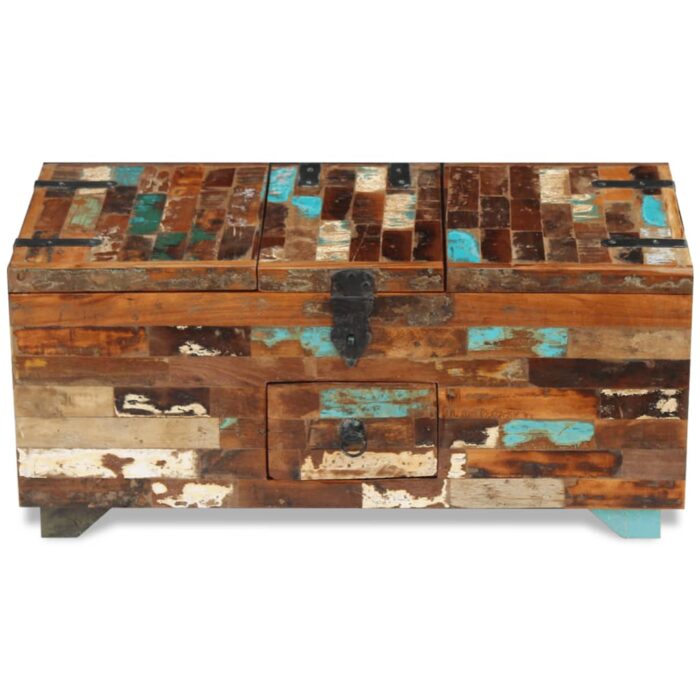 Coffre table basse Bois de récupération massif 80x40x35 cm – Image 5
