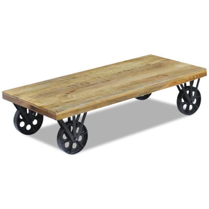 Table basse bois de manguier 120x60x30 cm – Image 2