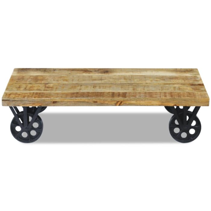Table basse bois de manguier 120x60x30 cm – Image 5
