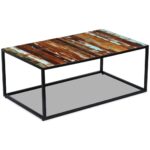 Table basse Bois de récupération massif 100x60x40 cm – Image 2