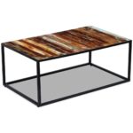 Table basse Bois de récupération massif 100x60x40 cm – Image 3
