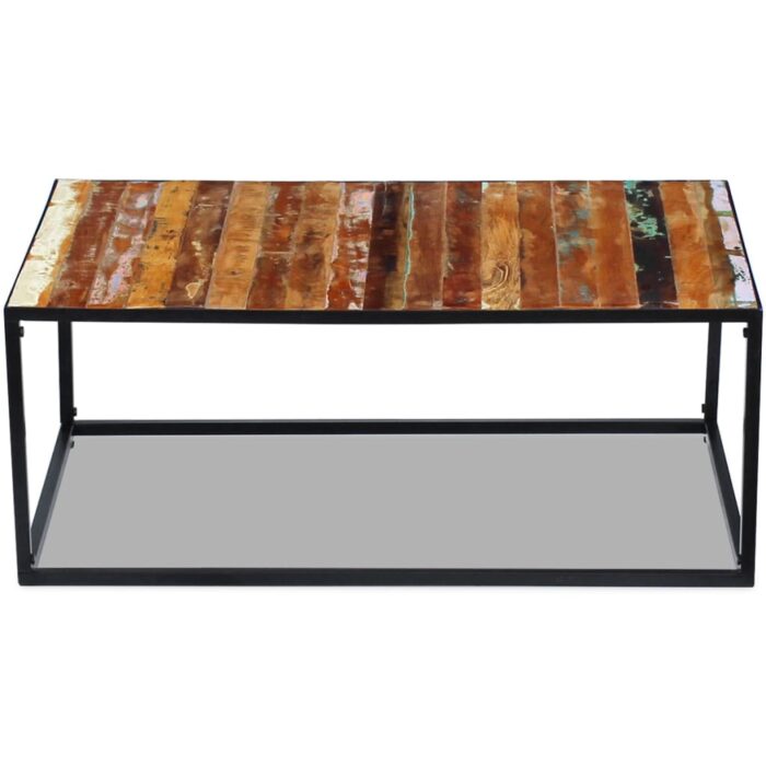 Table basse Bois de récupération massif 100x60x40 cm – Image 5