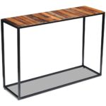 Table console Bois de récupération massif 110x35x76 cm – Image 3