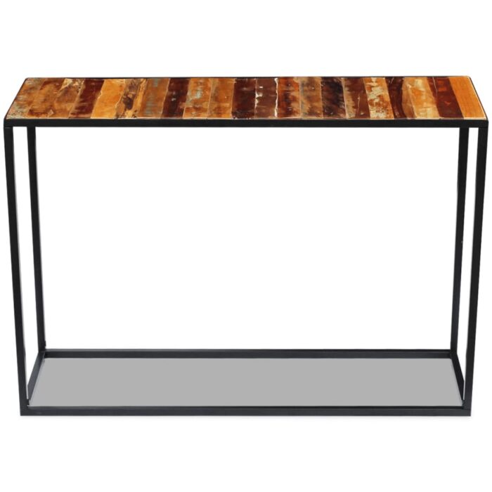 Table console Bois de récupération massif 110x35x76 cm – Image 5