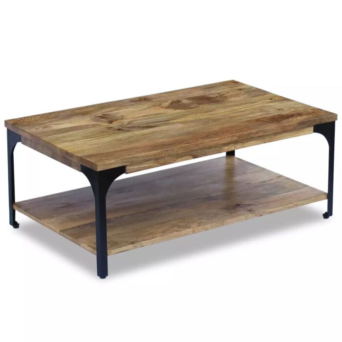 Table basse Bois de manguier 100x60x38 cm – Image 1