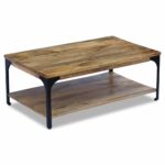 Table basse Bois de manguier 100x60x38 cm – Image 3
