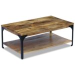 Table basse Bois de manguier 100x60x38 cm – Image 4