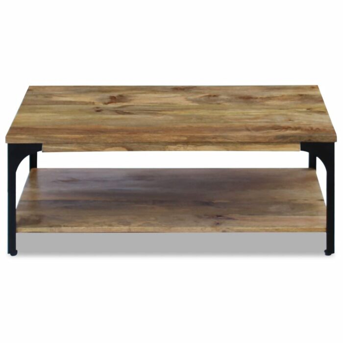Table basse Bois de manguier 100x60x38 cm – Image 5
