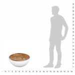 Table basse Forme de bol Bois de récupération massif 60x60x30cm – Image 5