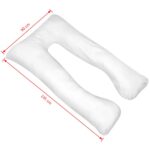 Coussin de grossesse 90 x 145 cm Blanc – Image 3
