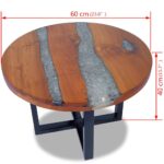 Table basse Teck Résine 60 cm – Image 10