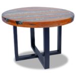Table basse Teck Résine 60 cm – Image 5