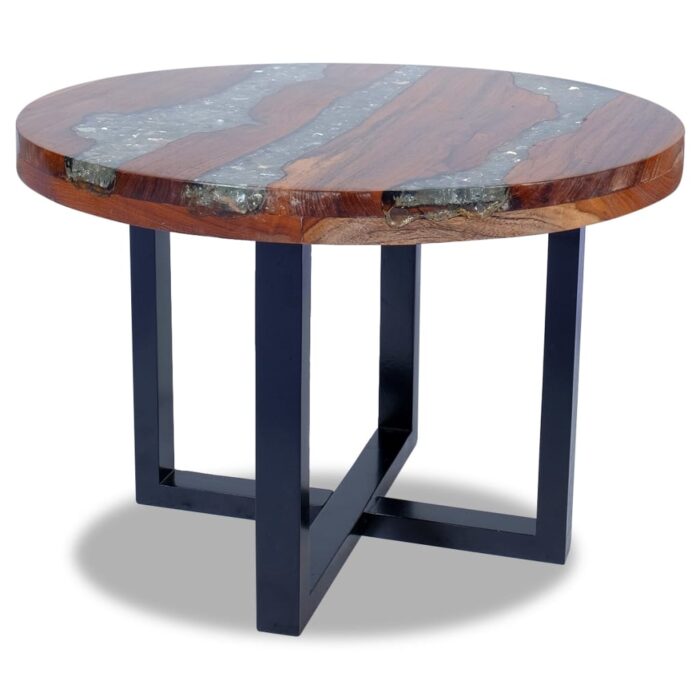 Table basse Teck Résine 60 cm – Image 6