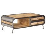 Table basse 100x50x35 cm Bois de manguier massif – Image 10