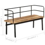 Banc 120 x 40 x 70 cm Bois de manguier massif – Image 7