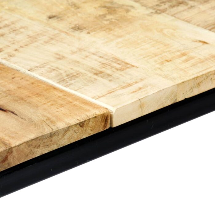 Table à manger 140x70x75 cm Bois de manguier massif brut – Image 5
