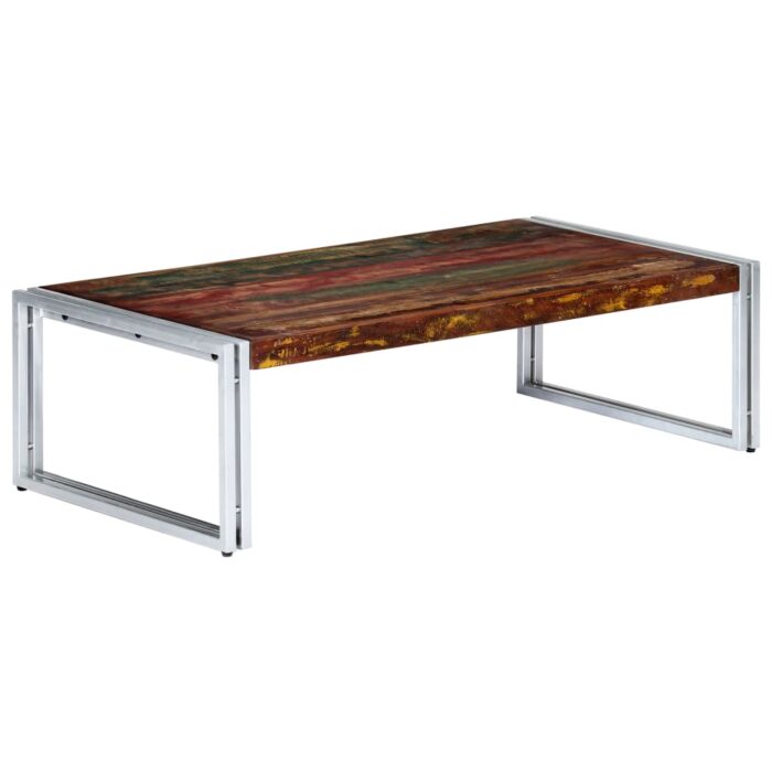 Table basse 120x60x35 cm Bois de récupération solide – Image 1