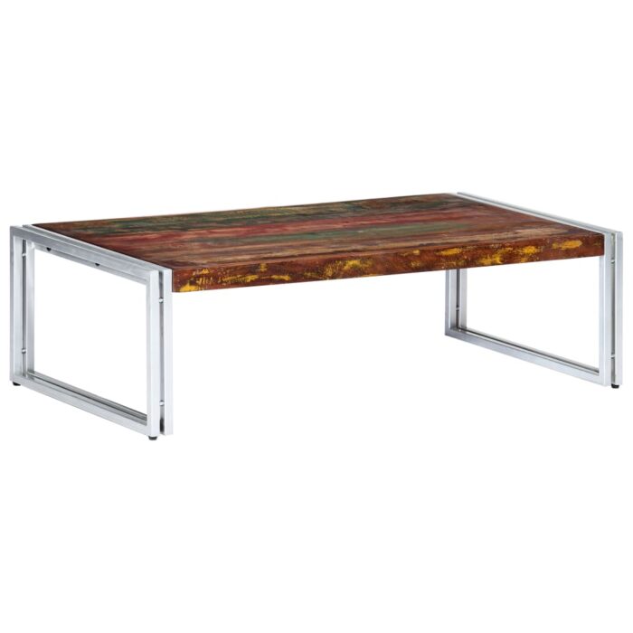 Table basse 120x60x35 cm Bois de récupération solide – Image 10