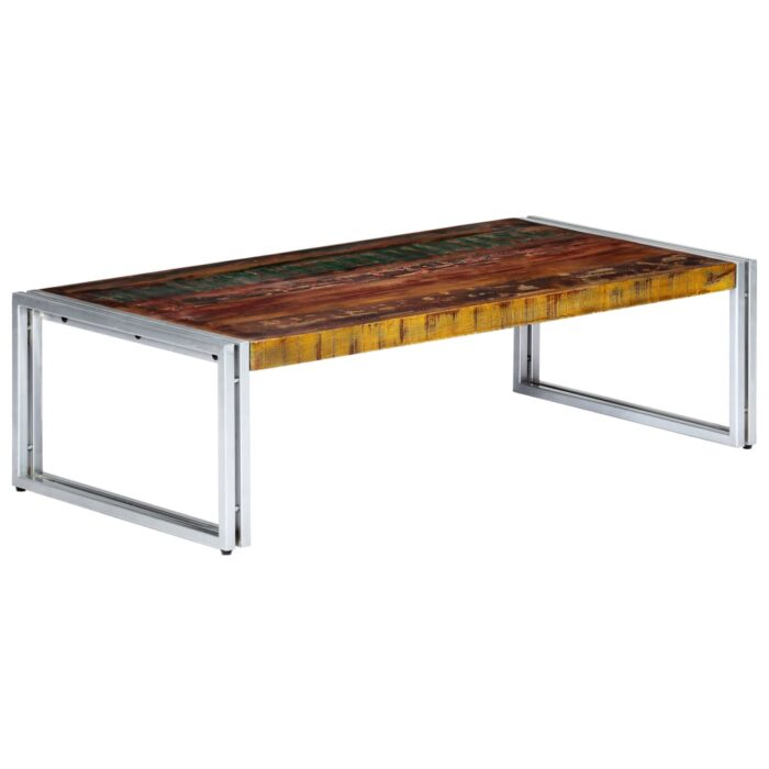 Table basse 120x60x35 cm Bois de récupération solide – Image 8