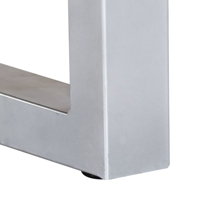 Table basse avec bord naturel 60x60x40 cm Bois d'acacia massif – Image 3