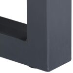 Table basse avec bord naturel Gris 60x60x40 cm Bois d'acacia – Image 3