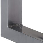 Table console 115x35x76 cm Bois d'acacia massif et fer – Image 2